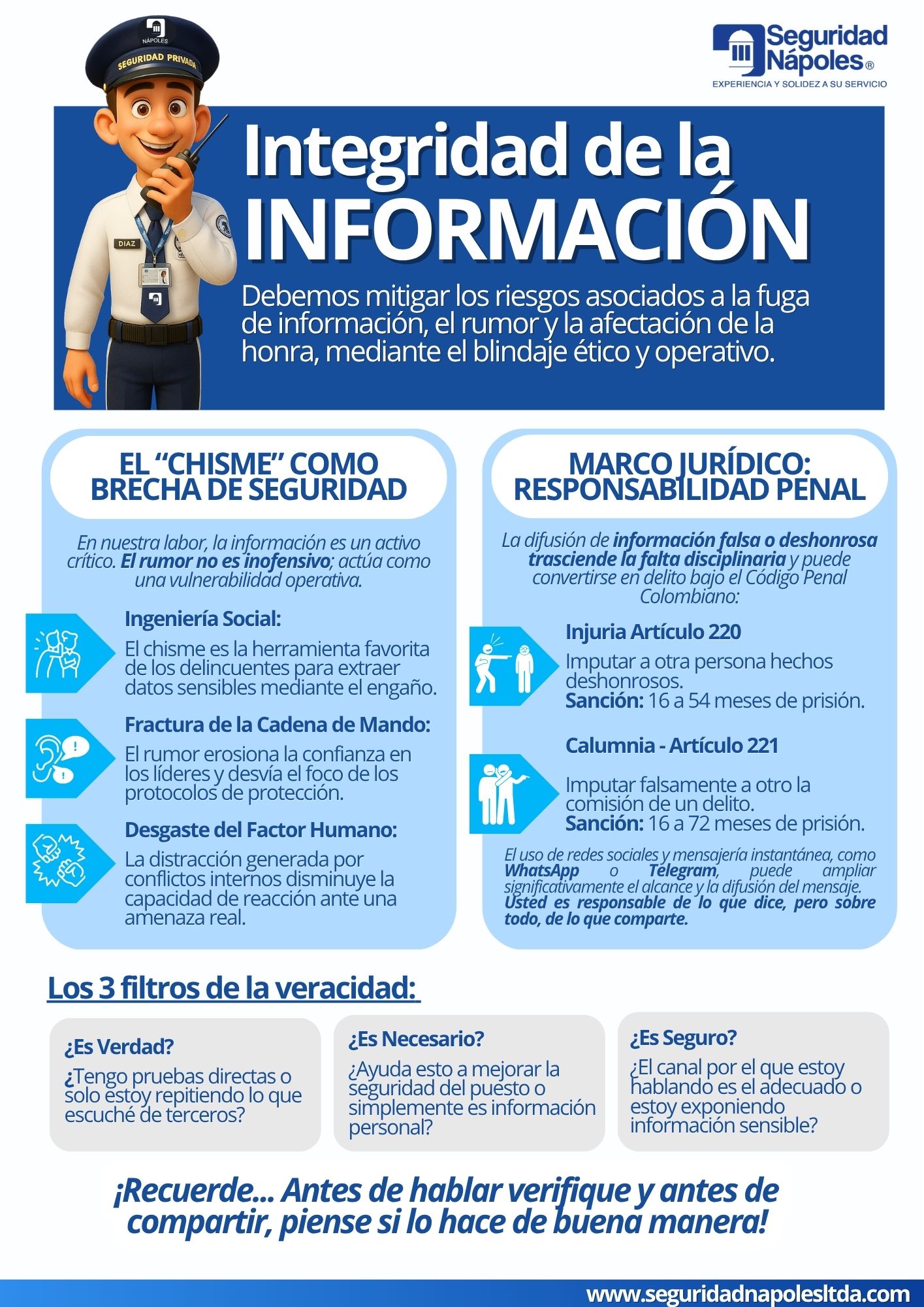 ¡Cuidado! Integridad de la Información